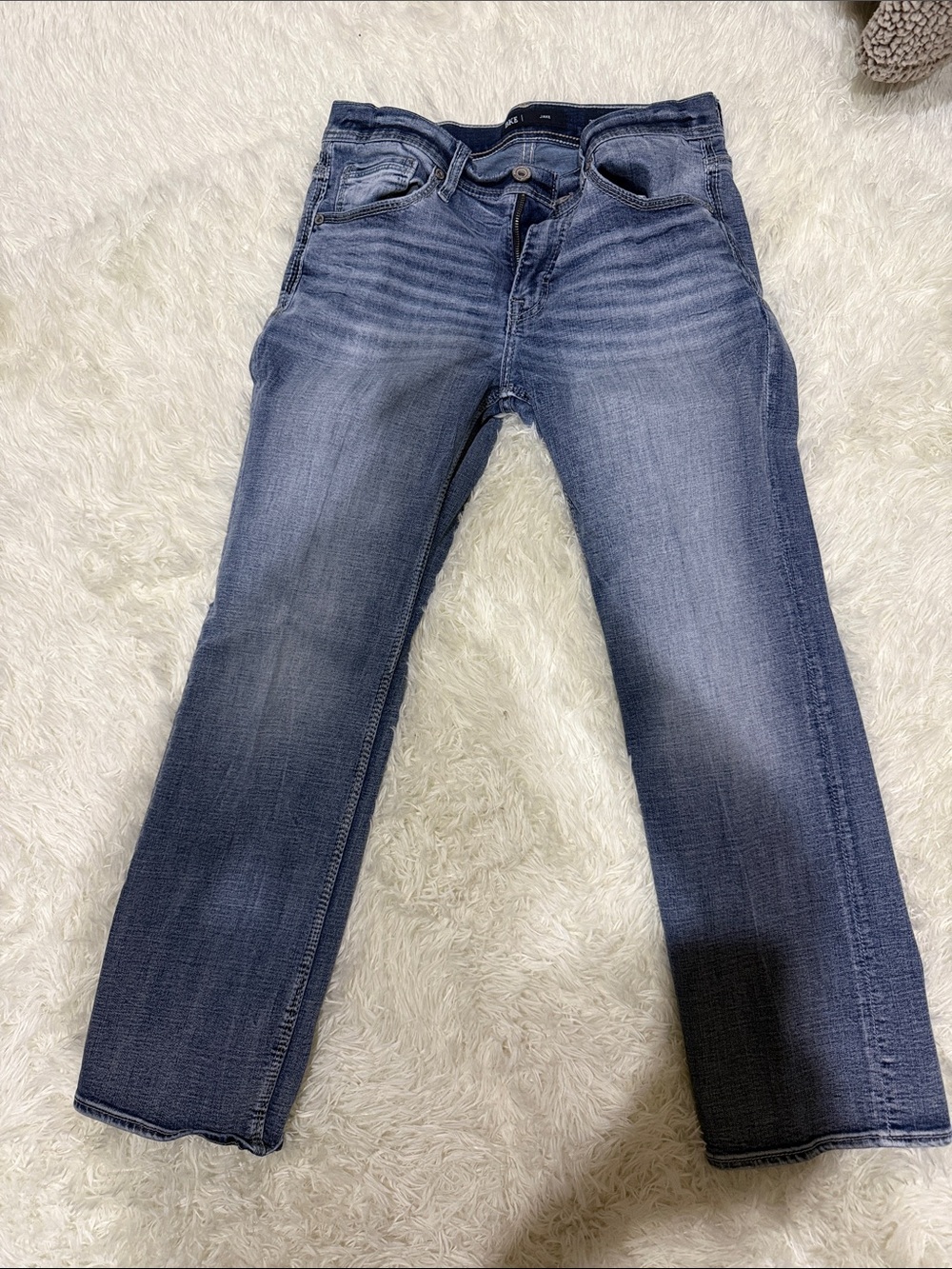 BKE Men’s Straight Leg Jeans - Washed BlueBKE Jake buckle jeans men’s
